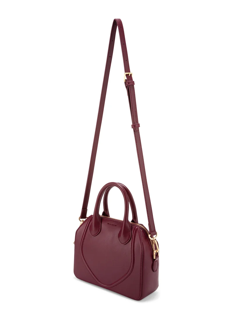 Veganologie Gemma Crossbody Bag In Syrah Made Using 1.5 Bamboo Stems