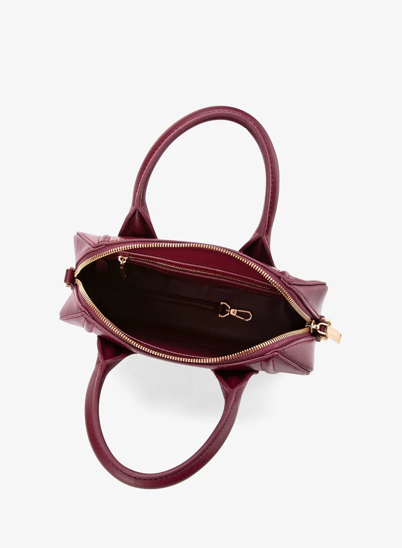 Veganologie  Gemma Crossbody Bag In Syrah Made Using 1.5 Bamboo Stems for Women | Best Price UAE
