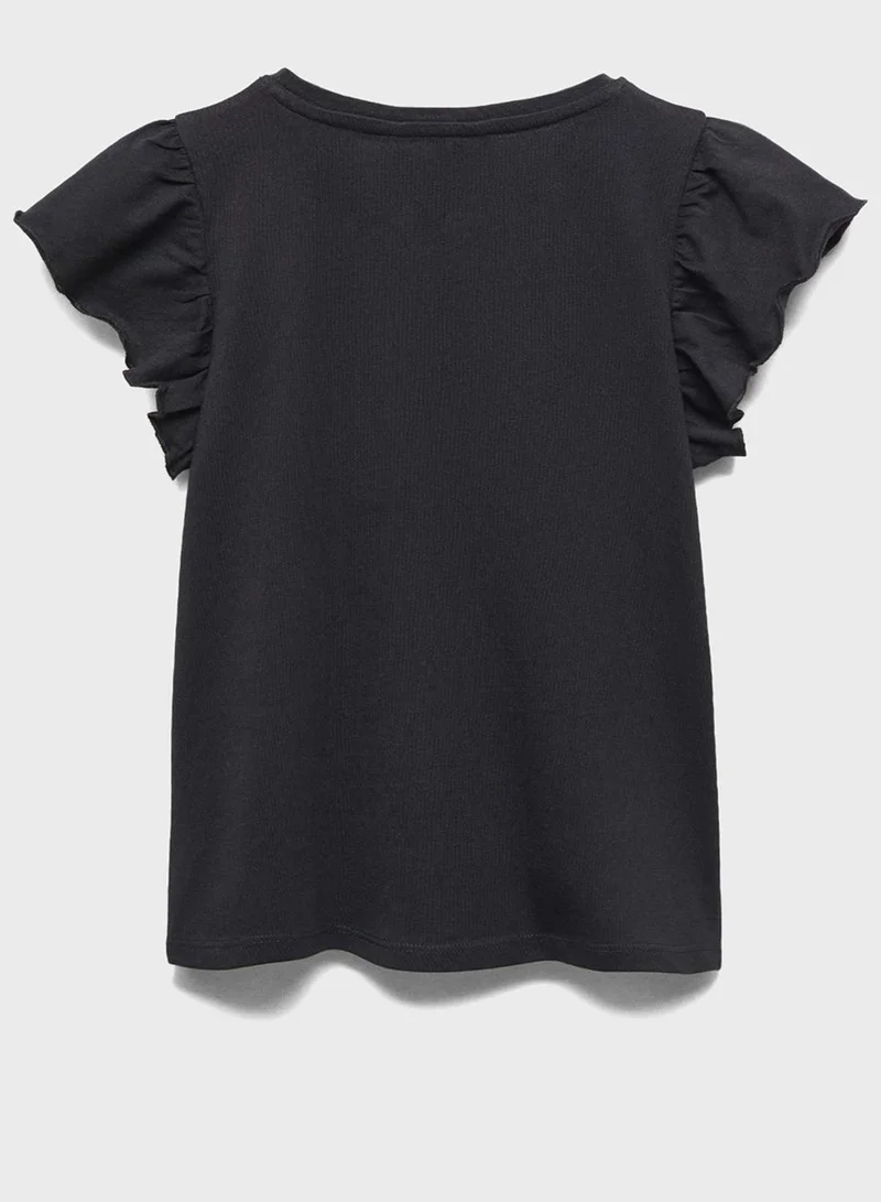 مانجو Kids Ruffle T-Shirt