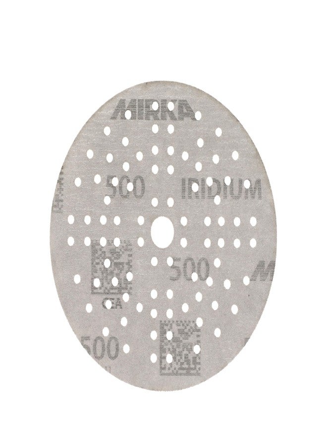 Mirka Iridium 5-Inch Sandpaper, 500 Grit - 50-Pack Hook & Loop Discs for Automotive, Wood, Wall & Body Sanding - Premium Car Sanding Paper - Image 4