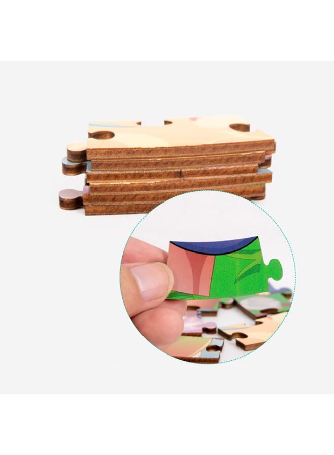 Large Piece Puzzles for Kids Children Wooden Puzzle 50 Pieces Educational Cartoon Puzzle Game Kids Toys Transportation - Image 3
