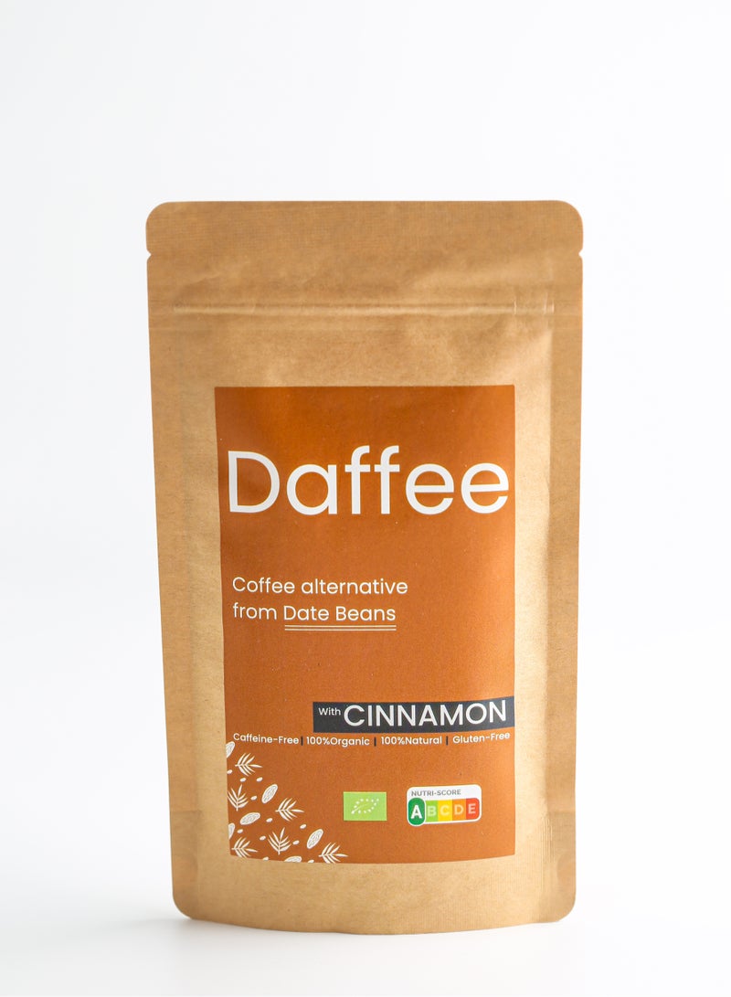 Daffee Decaf Coffee Alternative Made from Organic Date Beans with Natural Cinnamon -125g  - Image 1