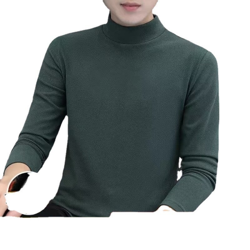 Mens Thermal Velvet Long Sleeve T-shirt Black  - Image 3