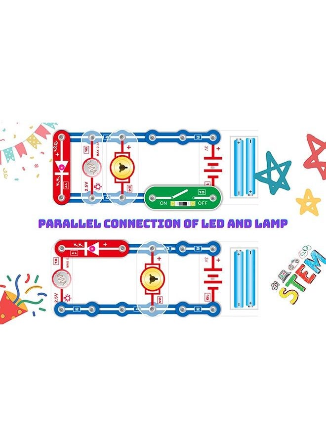 KIDSAVIA - KIDSAVIA® - STEM DIY Science Experiment Snap Circuits Electronics Exploration Kit 34 Plus Experiments STEM Educational Building Project for Kids Boys & Girls - Image 1