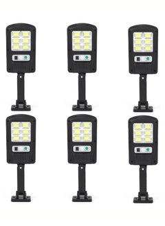 Generic Solar Light Outdoor, Ip65 Motion Sensor Led Security Solar hanging lights with Remote Control, 3 Lighting Modes Wireless Solar Lights Parking Garden Street Yard Deck | 120LED 6 Pieces  - Image 1