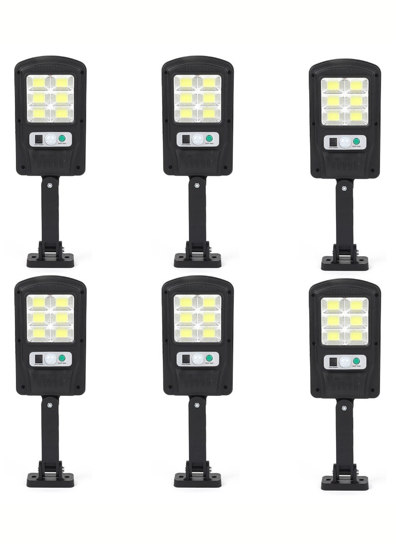 Generic Solar Light Outdoor, Ip65 Motion Sensor Led Security Solar hanging lights with Remote Control, 3 Lighting Modes Wireless Solar Lights Parking Garden Street Yard Deck | 120LED 6 Pieces  - Image 1