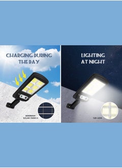 Generic Solar Light Outdoor, Ip65 Motion Sensor Led Security Solar hanging lights with Remote Control, 3 Lighting Modes Wireless Solar Lights Parking Garden Street Yard Deck | 120LED 6 Pieces  - Image 3