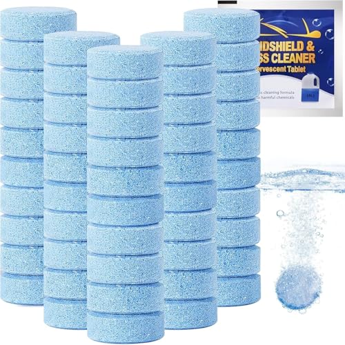 HSR Car Windshield Glass Wiper Cleaning Tablets, Car Windshield Washer Solid Tablets, Remove Glass Stains, Glass Cleaner Tablets (Pack of 30) - Image 1