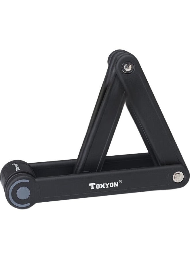 TONYON Universal 3853 Bicycle Lock, Mountain Bike Lock, Anti-Theft Folding Lock, Electric Bike Lock, Bicycle Accessories - Image 2
