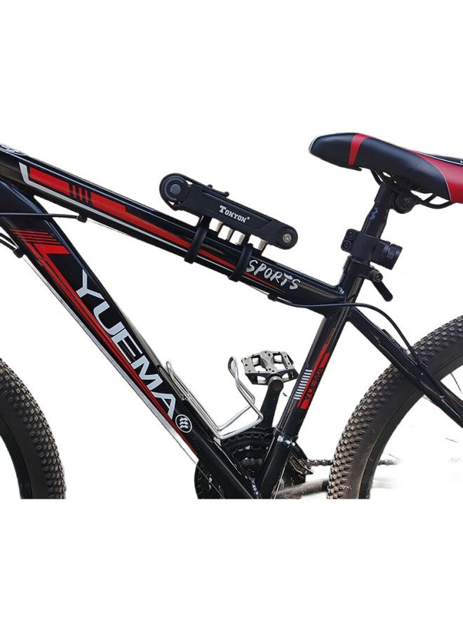TONYON Universal 3853 Bicycle Lock, Mountain Bike Lock, Anti-Theft Folding Lock, Electric Bike Lock, Bicycle Accessories - Image 3