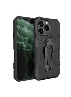 iPhone 14 Pro Case, Shockproof Hybrid Armor Heavy Duty Cover Case for iPhone 14 Pro 6.1" Black