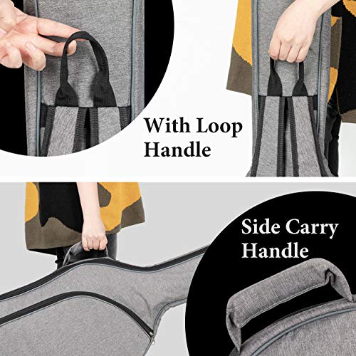 CAHAYA Bass Guitar Bag Gig Bag Backpack Padded Soft Electric Bass Case 0.3in Padding, Grey CY0202 - Image 5
