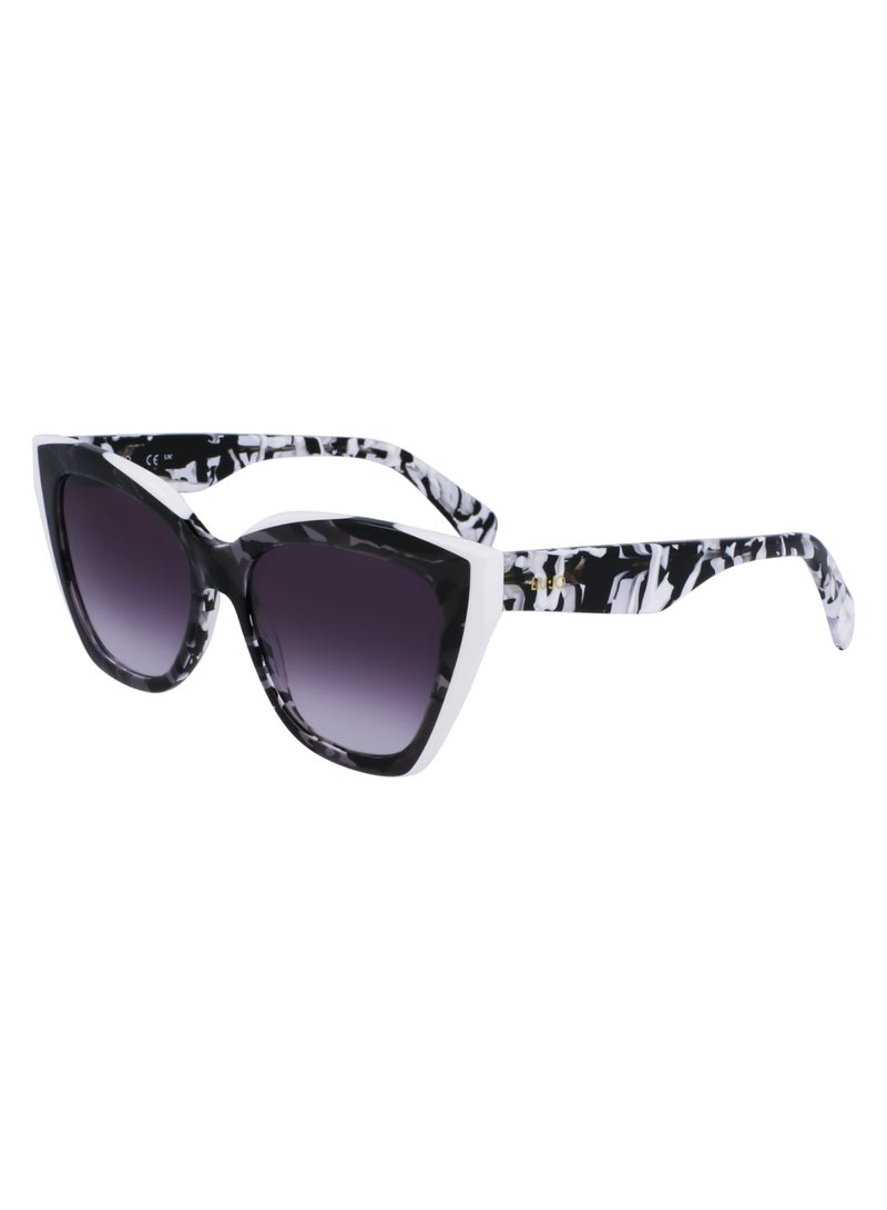 Liu Jo FULL RIM ACETATE ACETATE LIU JO SUNS LJ784S 5317 (006) BLACK/WHITE - Image 1
