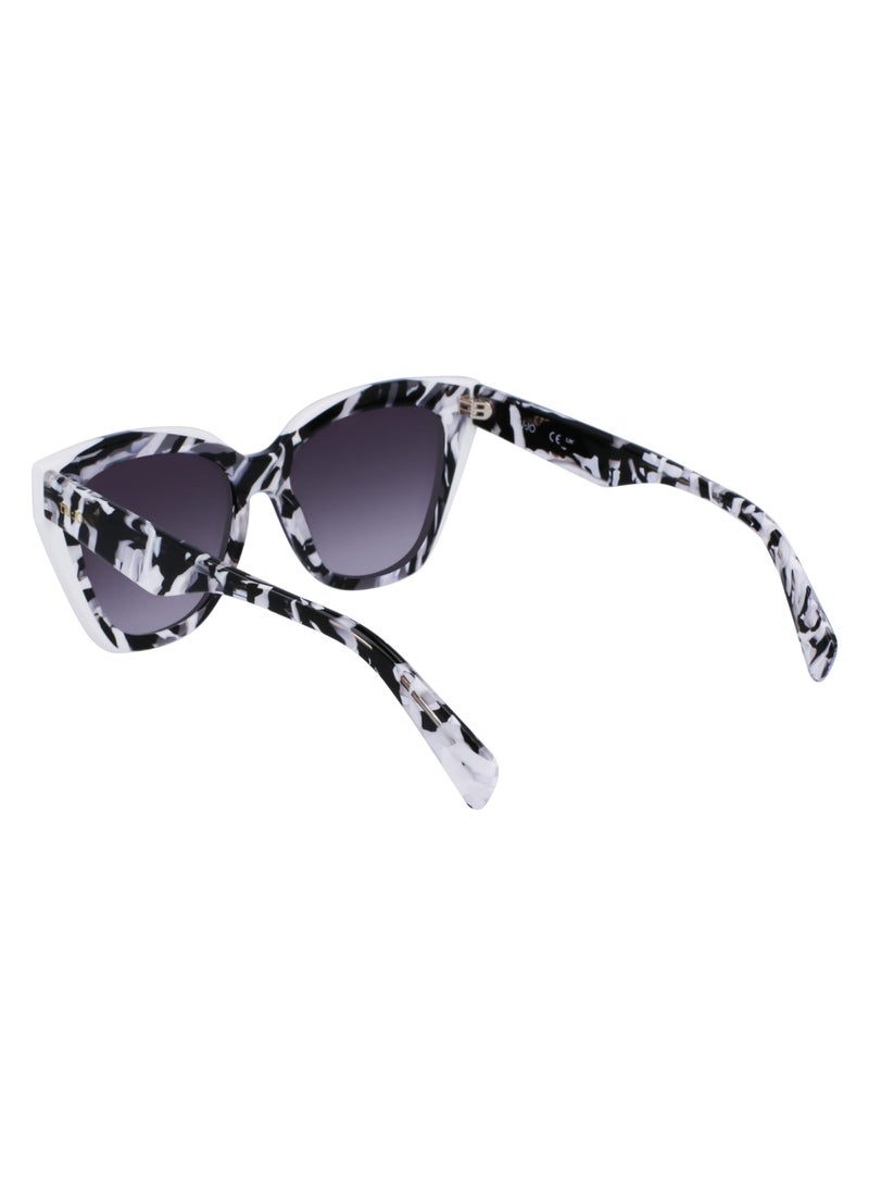 Liu Jo FULL RIM ACETATE ACETATE LIU JO SUNS LJ784S 5317 (006) BLACK/WHITE - Image 5