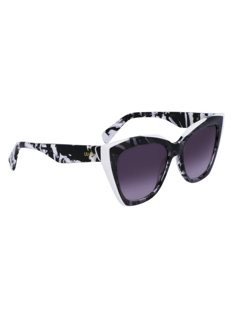 Liu Jo FULL RIM ACETATE ACETATE LIU JO SUNS LJ784S 5317 (006) BLACK/WHITE - Image 3