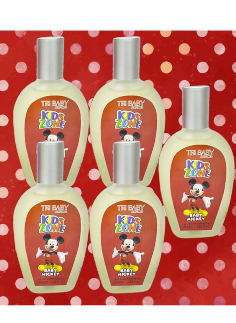 تي أر آي 5 قطع عطر بيبي ميكي للأطفال 85 مل EDP - Image 1