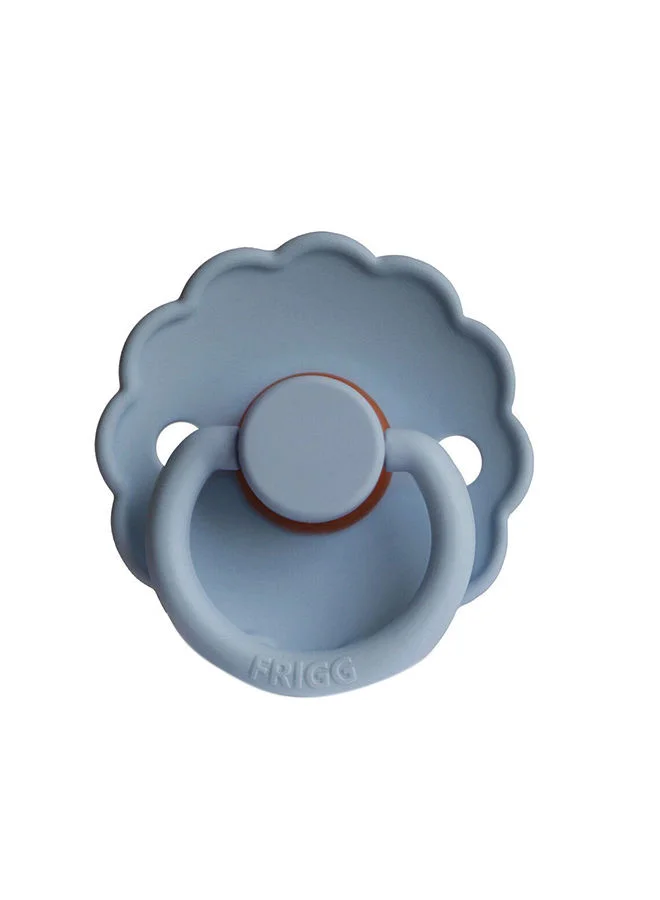 FRIGG Pack Of 1 Daisy Latex Baby Pacifier 0-6M Glacier Blue - Size 1
