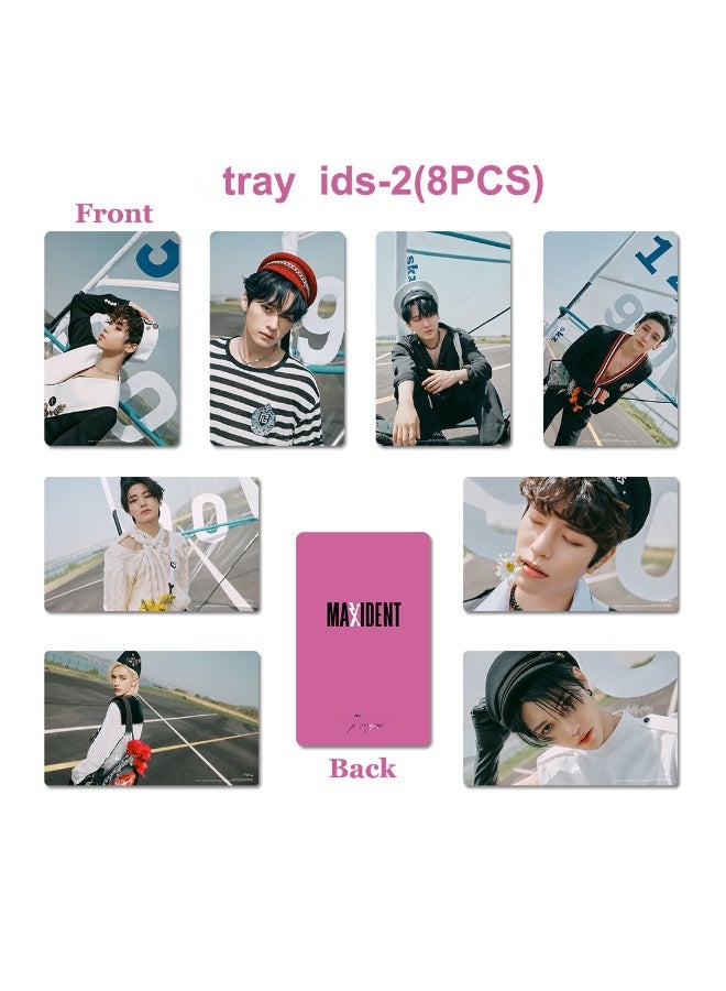 NIBEMINENT 8 Pcs Kpop Stray Kids MAXIDENT Lomo Cards Card For Fans Collection Gifts - Image 1