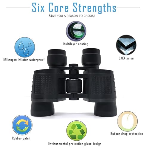 KRESHU 12x40 Professional Binoculars Long Distance HD Vision Telescope for Birdwatching, Wildlife, Travel & Sports | Zoom Light Binoculars with Focus Lens for Kids & Adults | High Range Gift Item - Image 4