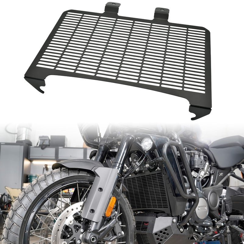VEISUTOR Radiator Guard Grille Protective Cover for Pan America 1250 Black Aluminum Engine Protection Mesh Modified Water Tank Net for Harley Pan America 1250 ADV 1250S Specia 20202024