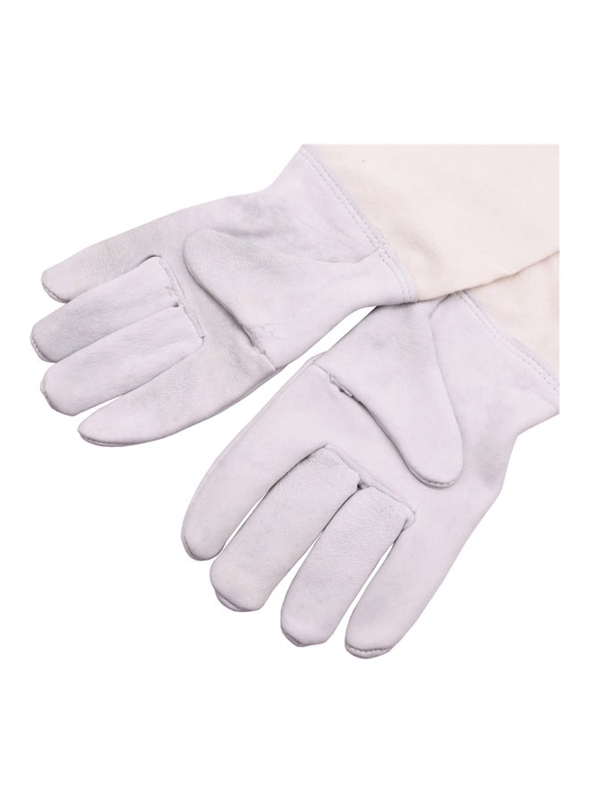 NIBEMINENT Anti-Smash Beekeeping Gloves White XXL - Image 4