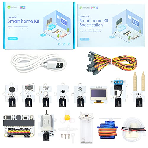 EF ELECFREAKS ELECFREAKS microbit Smart Home Kit Micro:bit Sensor Starter Kit Octopus Series Sensor, DIY Programming kit with Basic Coding Electronics Modules and Wiki Tutorial(Without Micro:bit) - Image 1