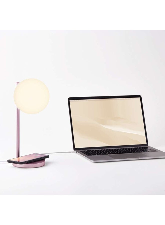 LEXON Bubble Desk Lamp With Built In Wireless Charger + 7 Lighting Colors And Touch Control - Image 4