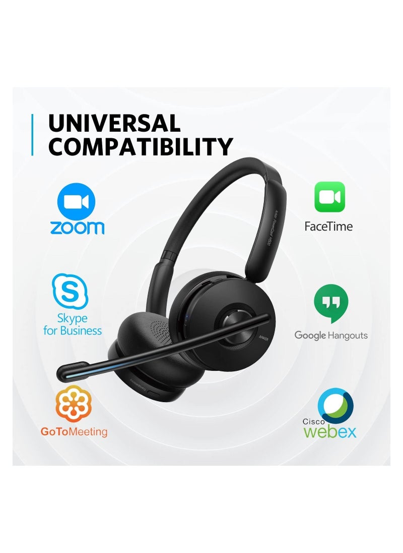 Anker - Anker PowerConf H500, Bluetooth Dual-Ear Headset with Microphone, Audio Recording and Meeting Transcription, AI-Enhanced Calls, Compatible with Video Conference Platforms, 24H Talk Time - Image 1
