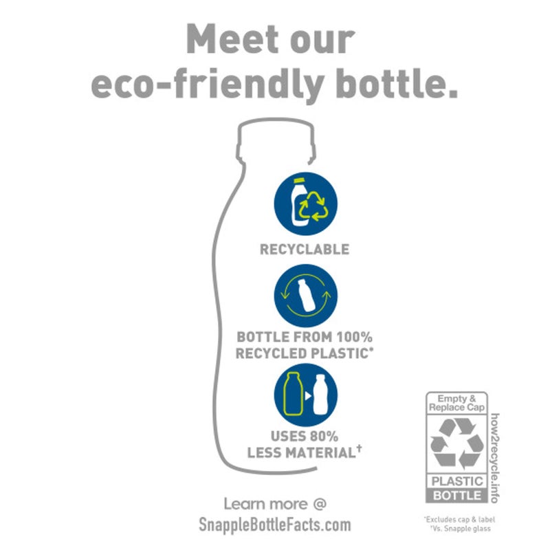 Snapple Mango Madness Flavored Juice Drink, 16 fl oz recycled plastic bottle, Pack of 12 - Image 2