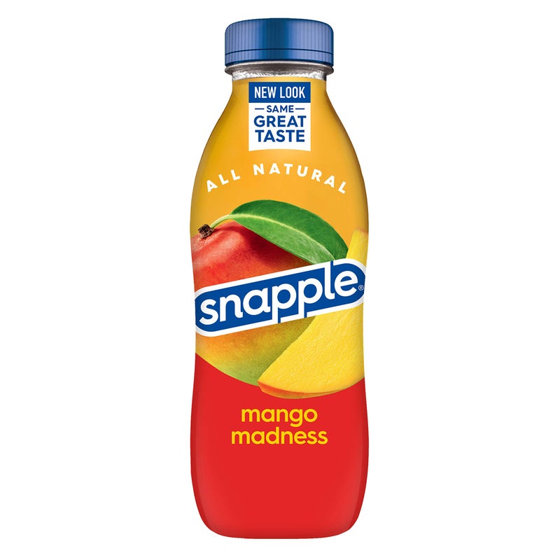 Snapple Mango Madness Flavored Juice Drink, 16 fl oz recycled plastic bottle, Pack of 12 - Image 4