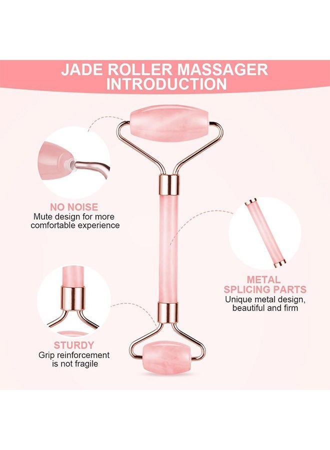 MXN 4 PCS Facial massage roller, Facial Massager for Face, Jade Roller Massager With Facial Tool Set Assorted - Image 3