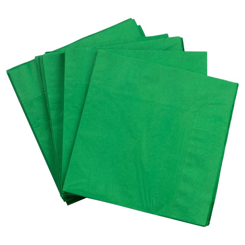 JAM PAPER Medium Lunch Napkins  6 12 x 6 12  Green  50Pack