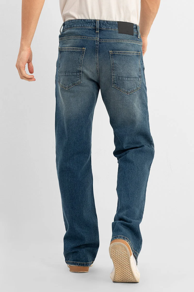 SNITCH  Grunge Blue Bootcut for Men | Best Price UAE