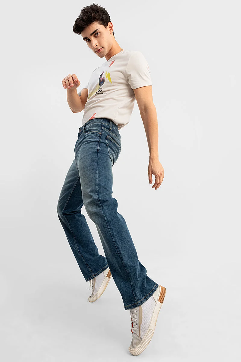 SNITCH جينز أزرق بخصر واسع