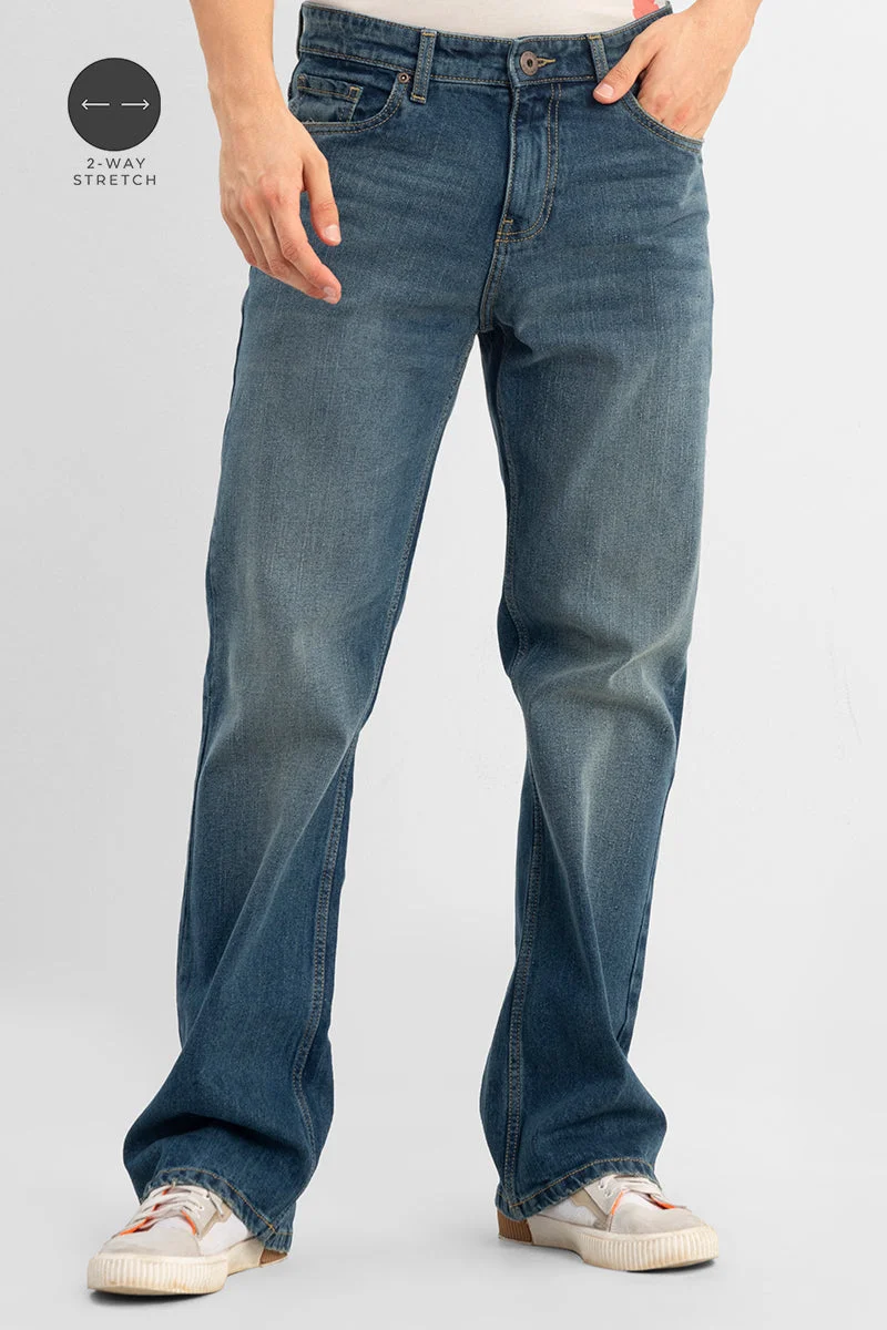 SNITCH  Grunge Blue Bootcut for Men | Best Price UAE