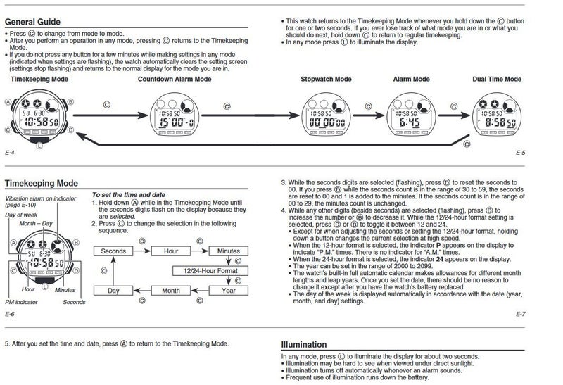 Casio W735H Series | Menâ€™s Digital Watch | 1/100 SEC Stopwatch | Countdown Timer | Super Illuminator LED Light | 100 M Water Resistance | Daily Alarm | Auto Calendar | Dual Time | 10 Yr Battery - Image 3
