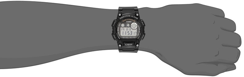 Casio W735H Series | Menâ€™s Digital Watch | 1/100 SEC Stopwatch | Countdown Timer | Super Illuminator LED Light | 100 M Water Resistance | Daily Alarm | Auto Calendar | Dual Time | 10 Yr Battery - Image 2