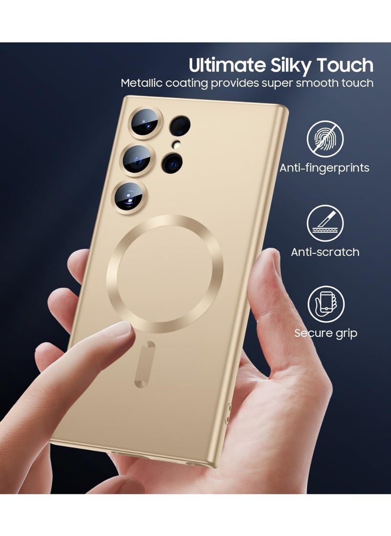 ELTRAZONE Slim Thin Magnetic Case Cover Compatible with Samsung Galaxy S22 Ultra 6.8-inch – Lightweight Protective Phone Case with Built-In Magnetic Layer for MagSafe Accessories, Shock-Resistant & Scratch-Proof Design, Supports Wireless Charging & Magnetic Mounts - Image 4