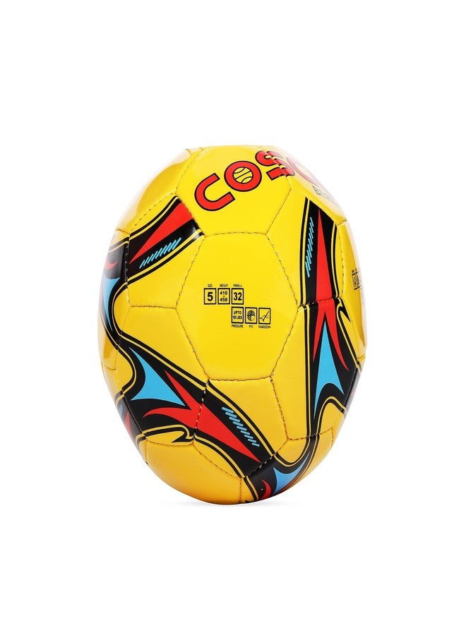 Cosco Polyvinyl Chloride (PVC) Berlin(Yellow) Football, Size 5 (Multicolour) - Image 5