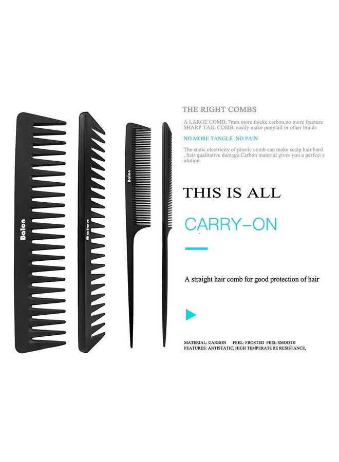 BALON 4Pcs Paddle Hair Brush Detangling Brush And Hair Comb Set For Men And Women Great On Wet Or Dry Hair No More Tangle Hairbrush For Long Thick Thin Curly Natural Hair - Image 5