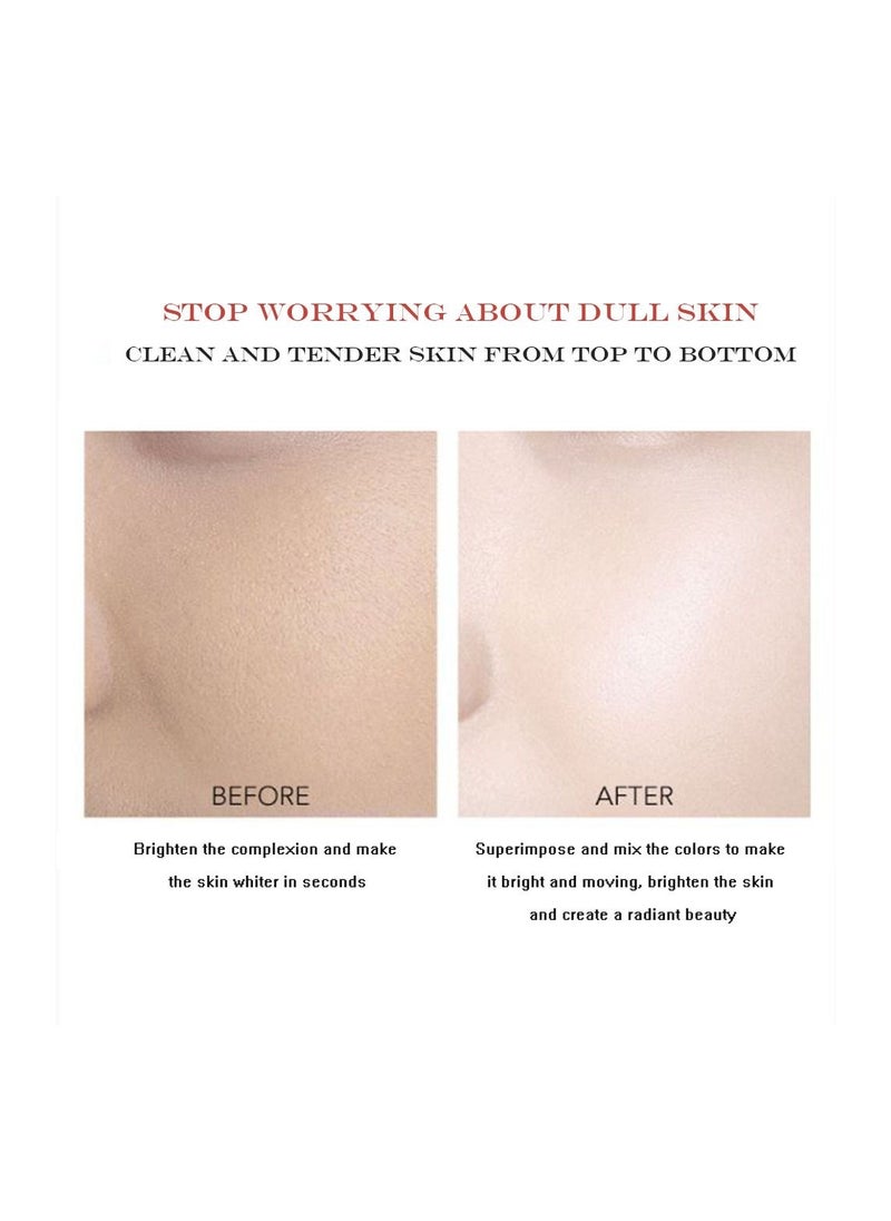 Beautifying Brightening Supplement Cream+Smooth Matte Finishing Powder