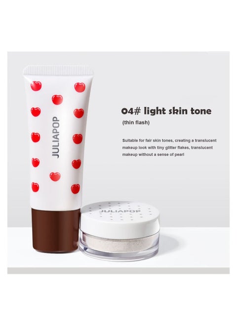 Beautifying Brightening Supplement Cream+Smooth Matte Finishing Powder