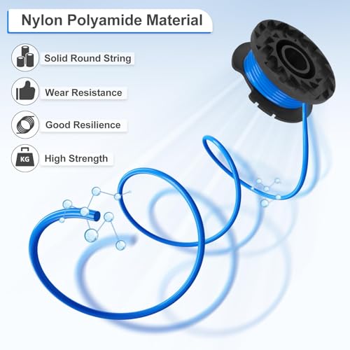 GreatBuddy 3 Packs Replacement Spool for Ryobi Weed Wacker String, Compatible with Ryobi 18v, 24v, and 40v Cordless Trimmers Refill, Parts#AC14RL3A - Image 5