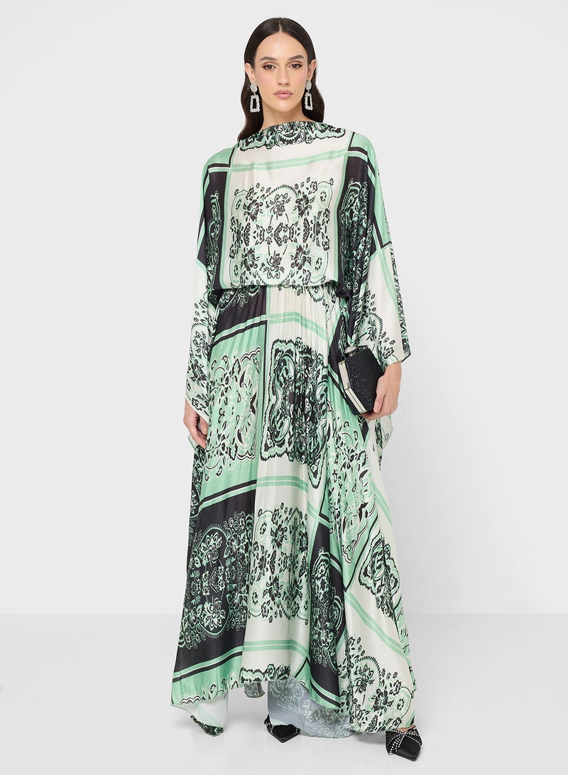 خزانة فستان مطوي بطبعة أحادية اللون - Image 5