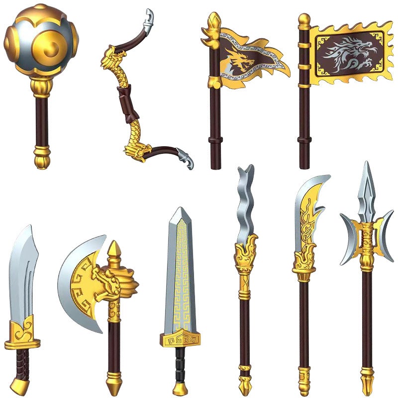 Ancient Cold Weapon Accessories for Building Block Figures - Image 1