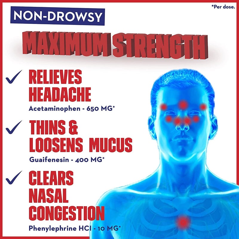 MUCINEX Sinus-Max Congestion & Pain Caplet (20 Count (Pack of 2)) - Image 5
