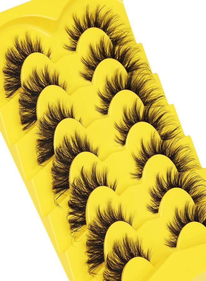 Kiromiro Fox Eye Lashes Wispy False Eyelashes Natural Look Clear Band Lashes 20mm 3D Mink Lash Cat Eye Spiky Strip Eyelashes Pack by Kiromiro - Image 5