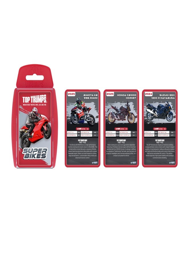 Top Trumps Super Bikes Card Game - Family Learning Games for Kids and Adults for 2+ Players - Kid Card Games for Families for 7 Plus Kids - Image 3
