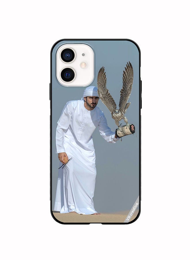 VR CREATIVE Protective Case Cover For Apple iPhone 12 mini Sheikh Hamdan Flying Eagle Design Multicolour - Image 1