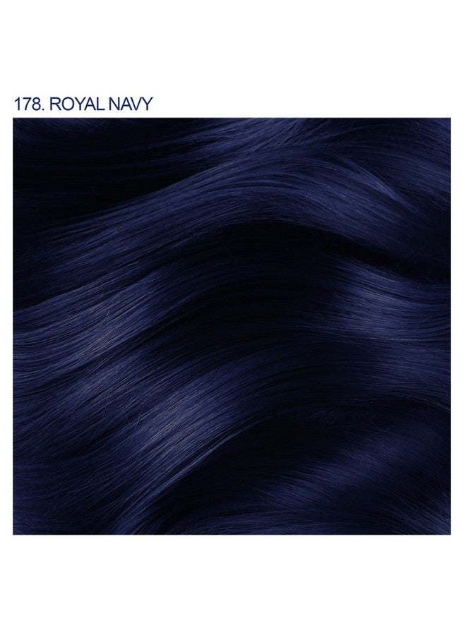 Adore صبغة شعر دور شبه دائمة نباتية وخالية من القسوة على الحيوانات، 4 أونصة سائلة، 178 أزرق بحري ملكي (عبوة من قطعتين) - Image 3